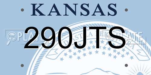 290JTS Kansas License Plate