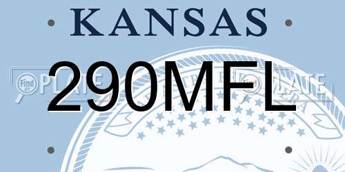 290MFL Kansas License Plate