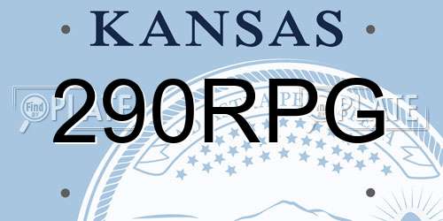 290RPG Kansas License Plate