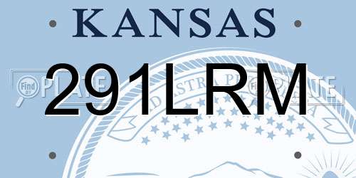 291LRM Kansas License Plate
