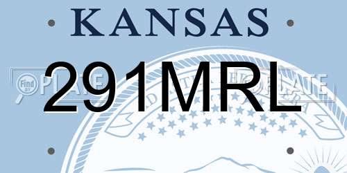 291MRL Kansas License Plate