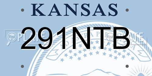 291NTB Kansas License Plate