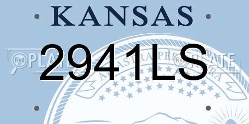 2941LS Kansas License Plate