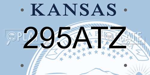 295ATZ Kansas License Plate
