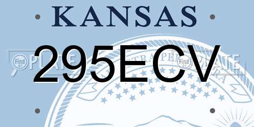 295ECV Kansas License Plate