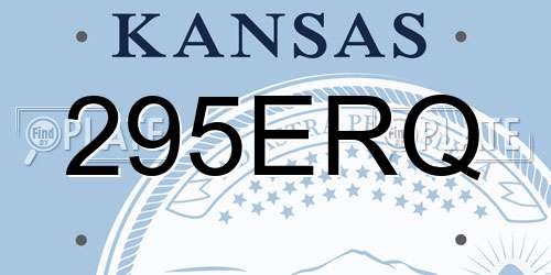295ERQ Kansas License Plate