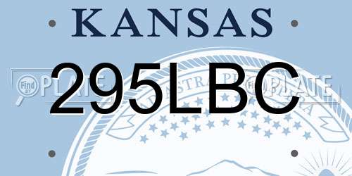 295LBC Kansas License Plate