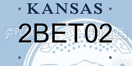2BET02 Kansas License Plate