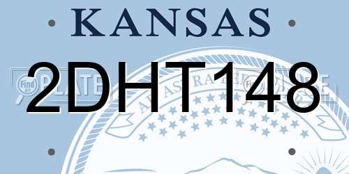 2DHT148 Kansas License Plate