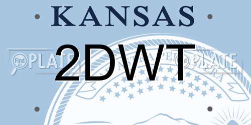 2DWT Kansas License Plate