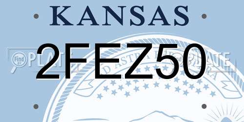 2FEZ50 Kansas License Plate