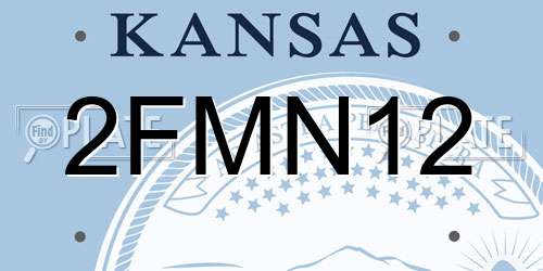2FMN12 Kansas License Plate