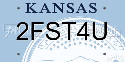 2FST4U Kansas License Plate