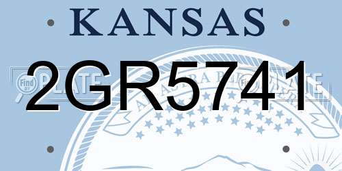 2GR5741 Kansas License Plate