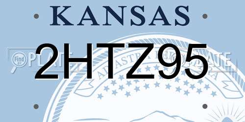 2HTZ95 Kansas License Plate