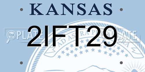 2IFT29 Kansas License Plate