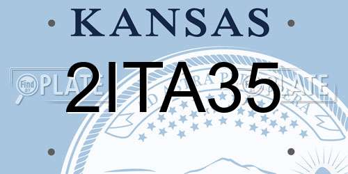 2ITA35 Kansas License Plate