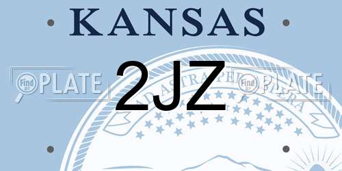 2JZ Kansas License Plate