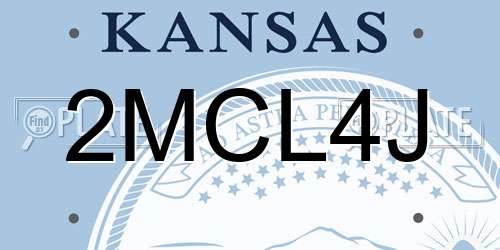 2MCL4J Kansas License Plate