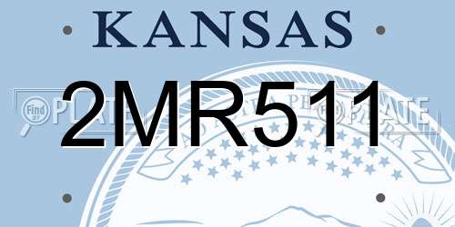 2MR511 Kansas License Plate