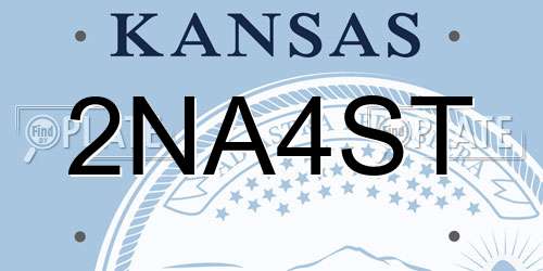 2NA4ST Kansas License Plate