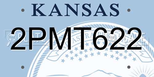 2PMT622 Kansas License Plate