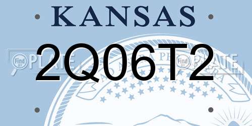 2Q06T2 Kansas License Plate