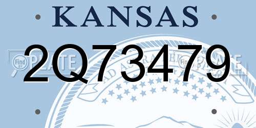 2Q73479 Kansas License Plate