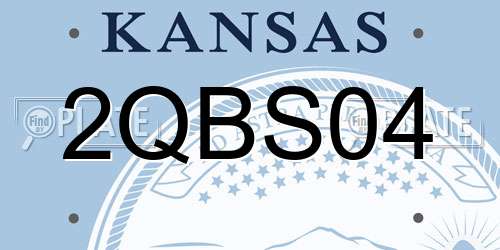 2QBS04 Kansas License Plate