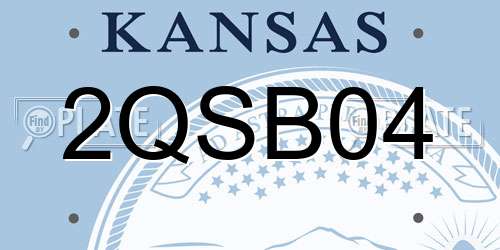 2QSB04 Kansas License Plate