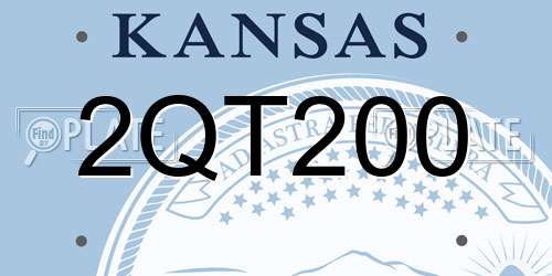 2QT200 Kansas License Plate