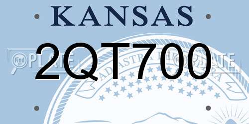 2QT700 Kansas License Plate
