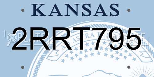 2RRT795 Kansas License Plate