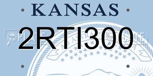 2RTI300 Kansas License Plate