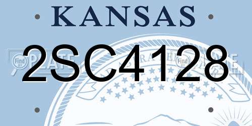 2SC4128 Kansas License Plate