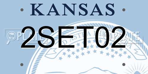 2SET02 Kansas License Plate