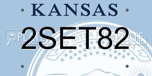 2SET82 Kansas License Plate