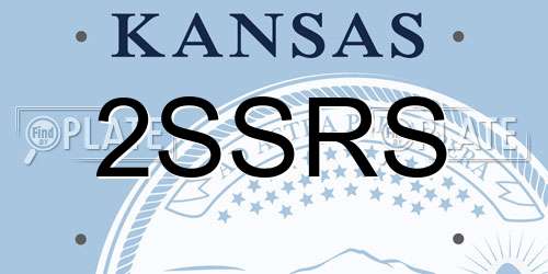 2SSRS Kansas License Plate