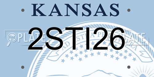 2STI26 Kansas License Plate