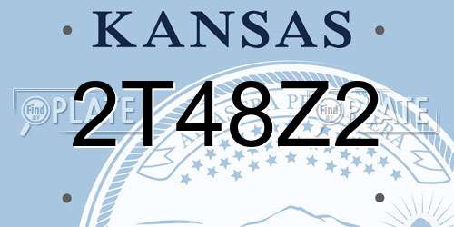 2T48Z2 Kansas License Plate