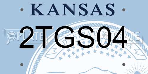 2TGS04 Kansas License Plate