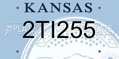 2TI255 Kansas License Plate