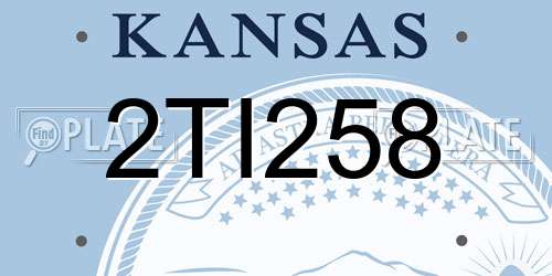 2TI258 Kansas License Plate