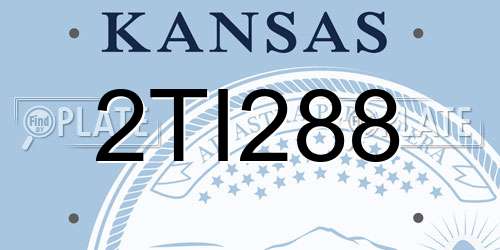 2TI288 Kansas License Plate