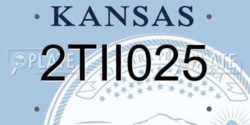 2TII025 Kansas License Plate