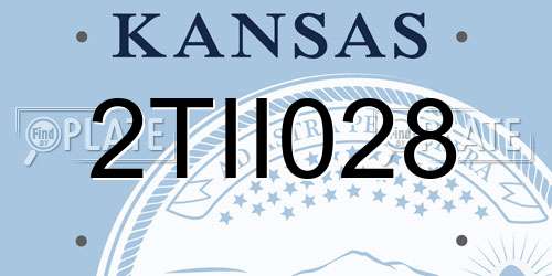 2TII028 Kansas License Plate