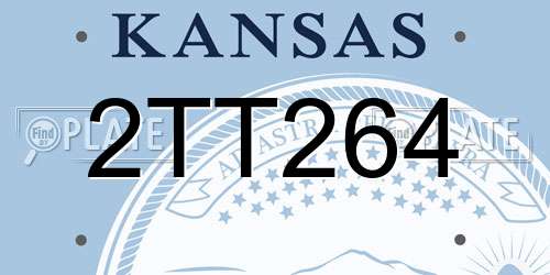 2TT264 Kansas License Plate
