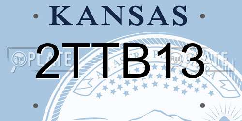 2TTB13 Kansas License Plate
