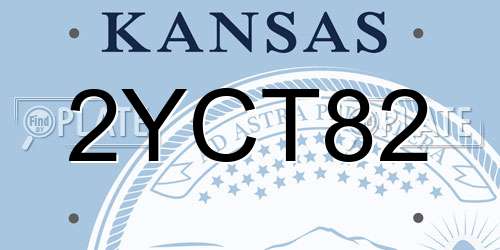 2YCT82 Kansas License Plate