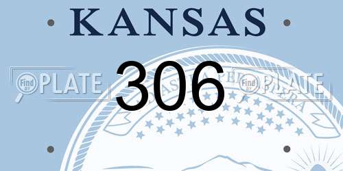 306 Kansas License Plate